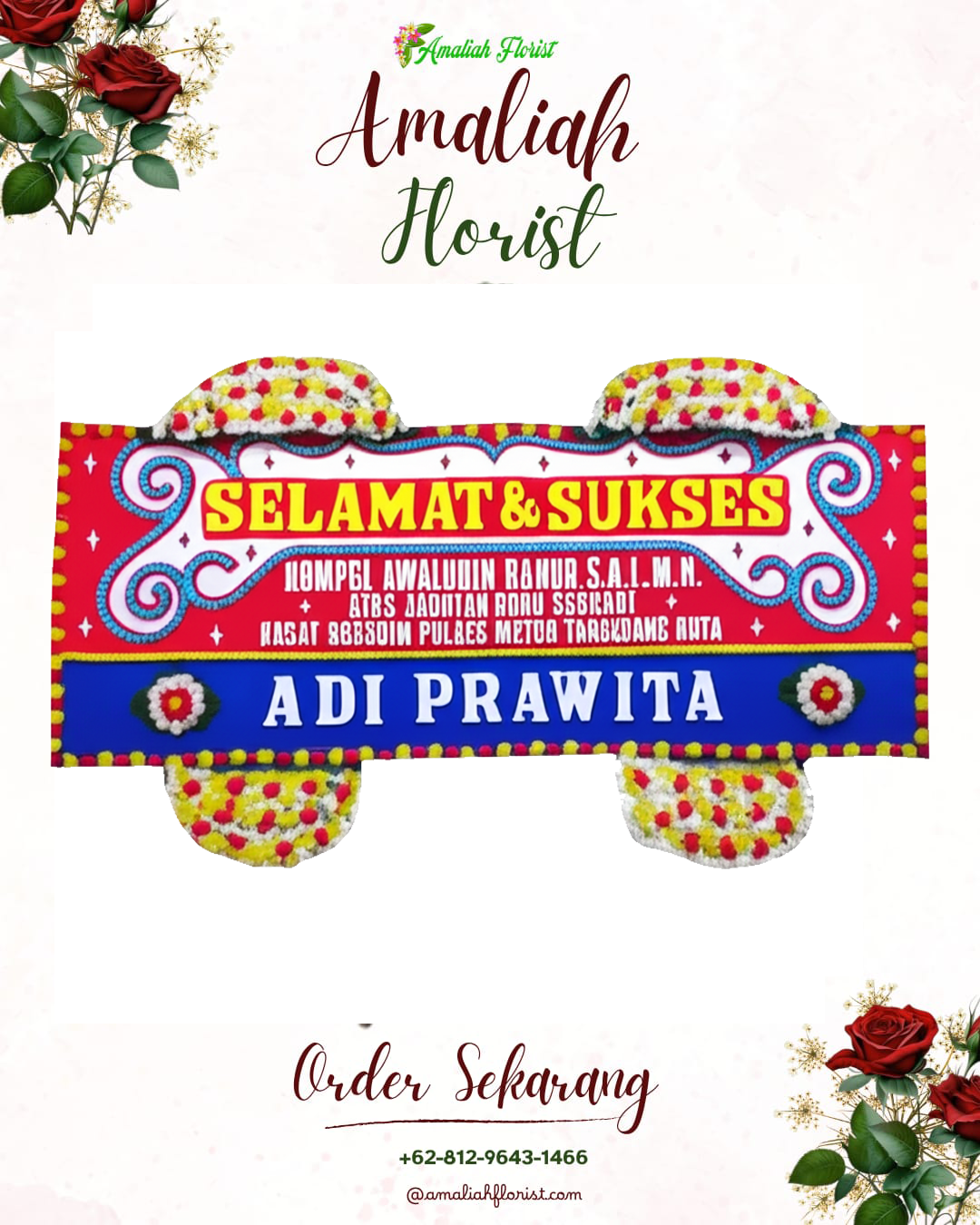 Papan Bunga Ucapan Selamat Imogiri